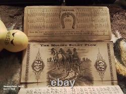 1882 Very Rare Original Moline Plow Company Farmers Diary Pocketbook! Must See