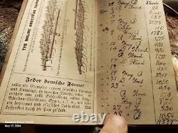 1882 Very Rare Original Moline Plow Company Farmers Diary Pocketbook! Must See