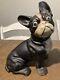 1930's Cast Iron Sitting Boston Terrier Bulldog Hubley Doorstop Must See