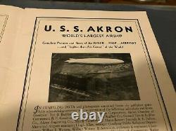 1931 USS AKRON Specification Description Picture Postcard & Magazine MUST SEE