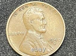 1940 D DDO Lincoln Wheat Cent COLLECTIBLE DDO- ERROR Must See Images