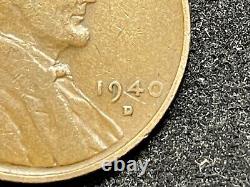 1940 D DDO Lincoln Wheat Cent COLLECTIBLE DDO- ERROR Must See Images