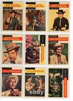 1958 TV WESTERNS Complete 71 Card Set- All cards Scanned HIGH GRADE- MUST SEE
