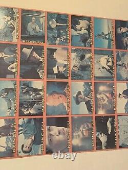 1973 Topps Kung Fu card sheet Original Poster Back Must See One of a kind