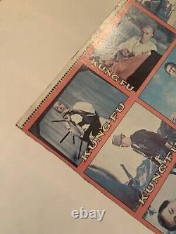 1973 Topps Kung Fu card sheet Original Poster Back Must See One of a kind