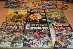 1974 Marvel Deadly Hands Of Kung Fu Comic Book Set! 11 Comics! Must See