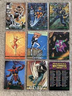 1993 Marvel Masterpices Trading Cards 85 Card Set Out Of 90 MINT MUST SEE