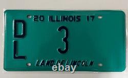 2017 Illinois DEALER License Plate #3 Low Number Hard to get MUST SEE