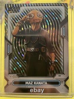 2023 Topps Star Wars High-Tek #45 Maz Kanata Black Wave Stardust 2/5! MUST SEE