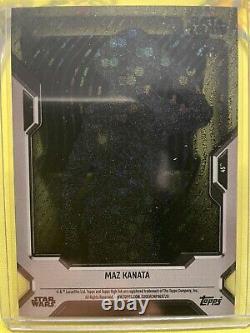 2023 Topps Star Wars High-Tek #45 Maz Kanata Black Wave Stardust 2/5! MUST SEE