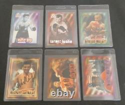 22 Different Signed Ringside Boxing Cards From Referee Collection Must See