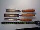 3 BENT GOUGE CHISEL BUCK BROTHERS ALL IN GREAT USED CONDITION MUST SEE lot 403