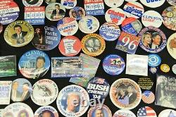 350+ Political Pin Back Buttons Ranging Over 40 Years! Must See