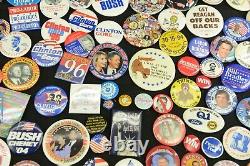 350+ Political Pin Back Buttons Ranging Over 40 Years! Must See