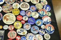 350+ Political Pin Back Buttons Ranging Over 40 Years! Must See