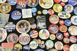 350+ Political Pin Back Buttons Ranging Over 40 Years! Must See