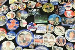 350+ Political Pin Back Buttons Ranging Over 40 Years! Must See