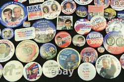 350+ Political Pin Back Buttons Ranging Over 40 Years! Must See