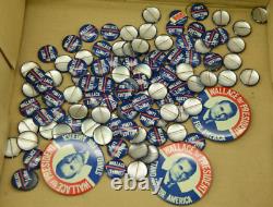 350+ Political Pin Back Buttons Ranging Over 40 Years! Must See