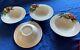 4 MUST SEE! REALISTIC CRAB & SHELLS on FITZ & FLOYD FISH MARKET SOUP BOWLS DISH