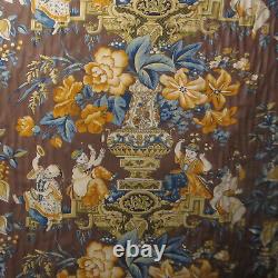 6 yds Rare New Vintage 1994 Clarence House Cotton Print Chinoiserie Must See