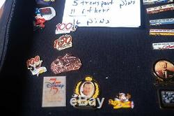 96 DISNEY PINS + 1 BOOK older many LE'S MUST SEE MOVIE POSTER PINS