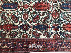A Must See Antique Collectible Persian Mishin/Mishan Malayer Area Rug