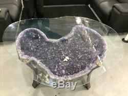 A Must See Biggest 362 Kgs / 800 Lbs AMETHYST TABLE Top Quality