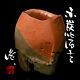 A must see for collectors Ryuichi Kakurezaki Rare red charcoal sake cup, same