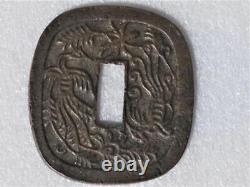 A must-see for collectors! , large old coins, local coins, Akita Tsuba coins Na