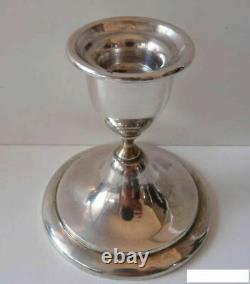 ANTIQUE CANDLE HOLDER, VARTAN SILVER 84 (. 875), 125 gm- MUST TO SEE