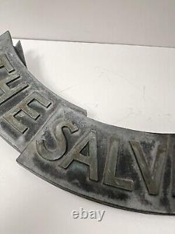 ANTIQUE RARE 1940's NYC THE SALVATION ARMY BUILDING BRASS PLAQUE S- A MUST SEE