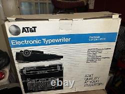 AT&T 6500 Portable Electronic Typewriter Original In Box! Excellent! Must See