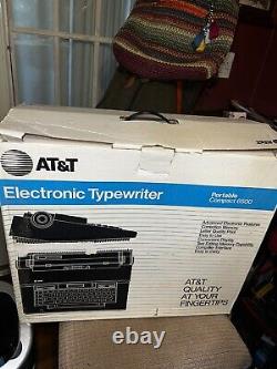 AT&T 6500 Portable Electronic Typewriter Original In Box! Excellent! Must See