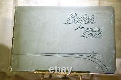 Actual 1952 Buick Dealers Showroom Album Binder Rare Original- Must See Pics