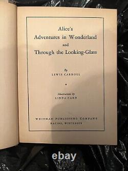 Alice in Wonderland 1945 VINTAGE Hardcover Book RARE MUST SEE