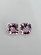 Amazing Pink Morganite Pair Of Cushion 6x6 Cts-1.69. Must See Collection