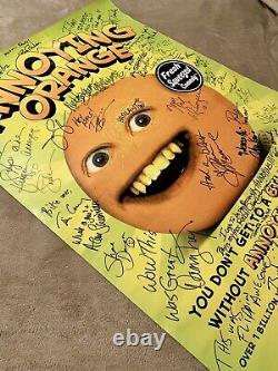 Annoying Orange RARE Poster RePrint Signed By Over 30 Guests! MUST SEE