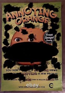 Annoying Orange RARE Poster RePrint Signed By Over 30 Guests! MUST SEE