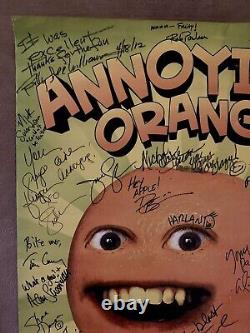 Annoying Orange RARE Poster RePrint Signed By Over 30 Guests! MUST SEE