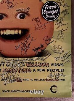 Annoying Orange RARE Poster RePrint Signed By Over 30 Guests! MUST SEE