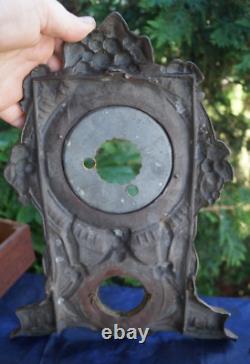 Antique 1860s Seth Thomas Ansonia Waterbury FANCY Spelter Clock UNUSUAL MUST SEE