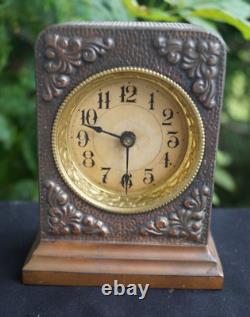 Antique 1906 1915 Cast Iron Alarm Clock VIDEO RUNS UNIQUE MUST SEE