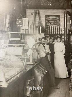 Antique 1912 General Store Cabinet Photo Advertising Galore 14x12 Must See