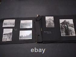 Antique 1923 85+ Photo Album Banf British Columbia, Alberta Panaramas Must See