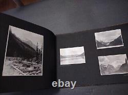 Antique 1923 85+ Photo Album Banf British Columbia, Alberta Panaramas Must See