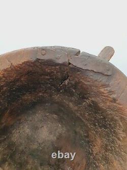 Antique African Tanzanian Hand Carved Mortar 19th Century Must See