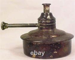 Antique Alcohol Jewelers Lamp Light Silvertone Metal Small Must See