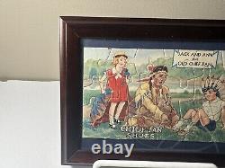 Antique Chief Tan Shoes Puzzle Framed EXCELLENT CONDITION MUST SEE