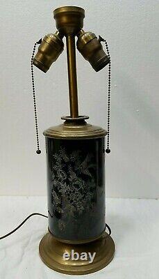 Antique Converted Plume & Atwood Oil Lamp, MUST SEE UNIQUE